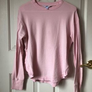 pink crew neck